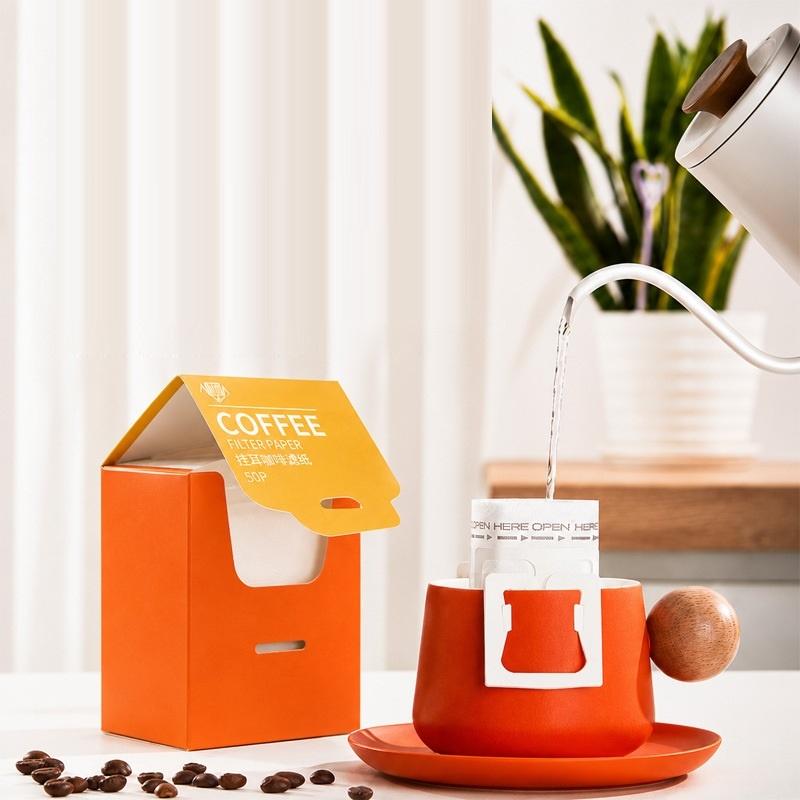 Home Office Form - 【M】25/50 stuks wegwerp hangende oorkoffiefilters food
