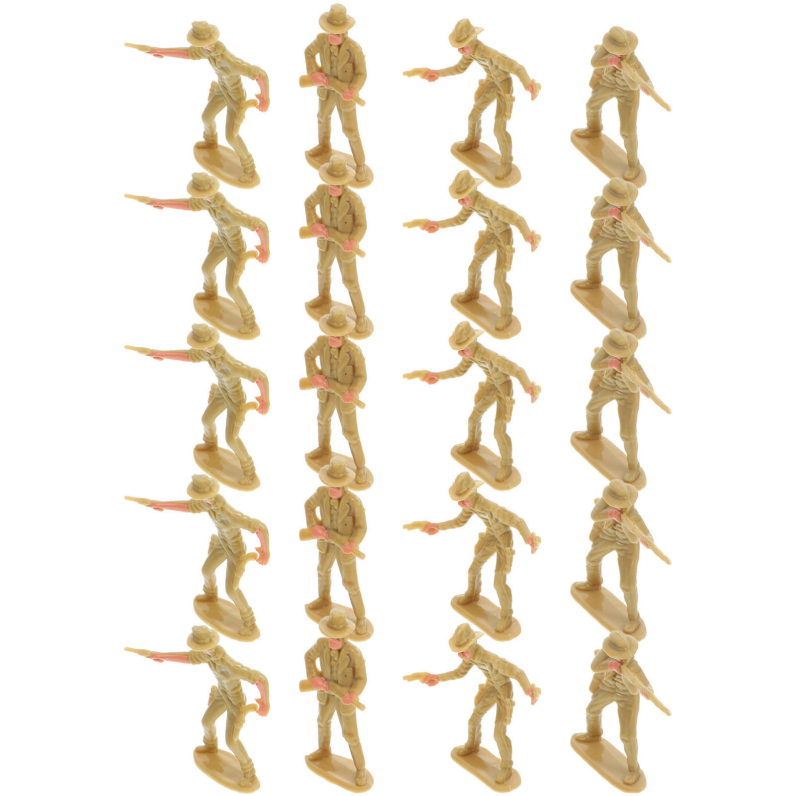 Office Table Home - 20 stuks cowboy miniaturen, plastic western