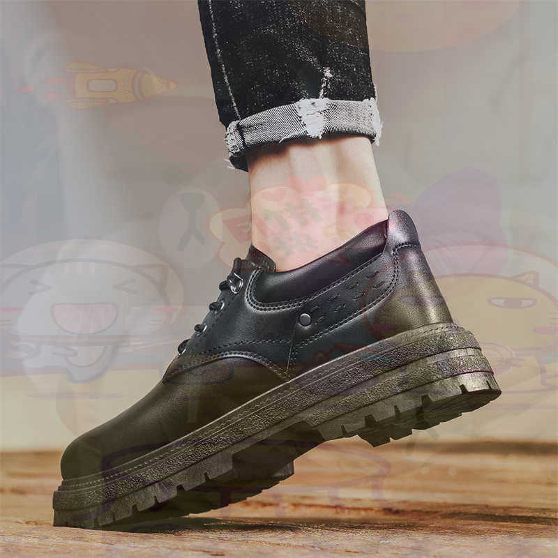 Home Office Uk Number - Donker natuurlijk leer Mode-sneakers Tennis Herensneakers