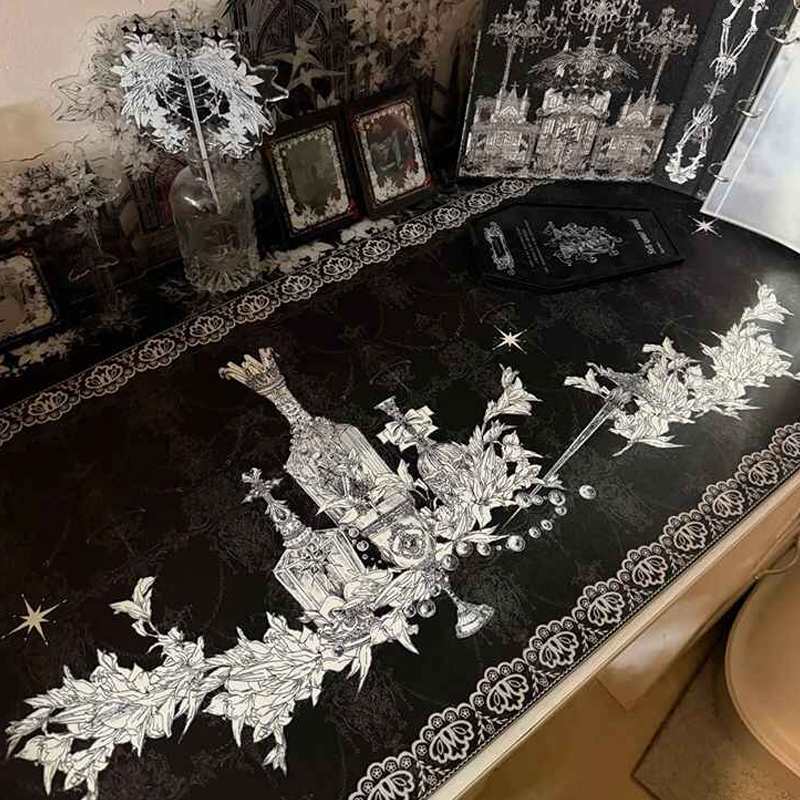 Home Office Keyboard And Mouse - Divine Realm Gotische Gebouw Muismat Extra