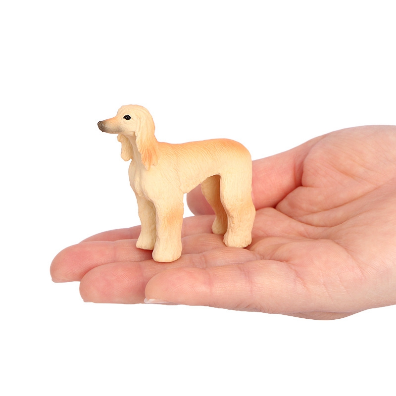Home Office Freelancer - Realistisch Afghaanse windhond miniatuurhondenbeeldje - bureauhondje
