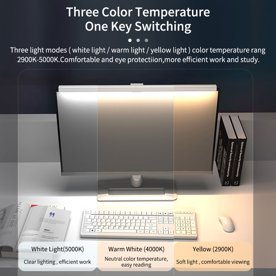 50cm LED Monitor Lichtbalk Sch - Home Office Hidden Desk recensie en prijs