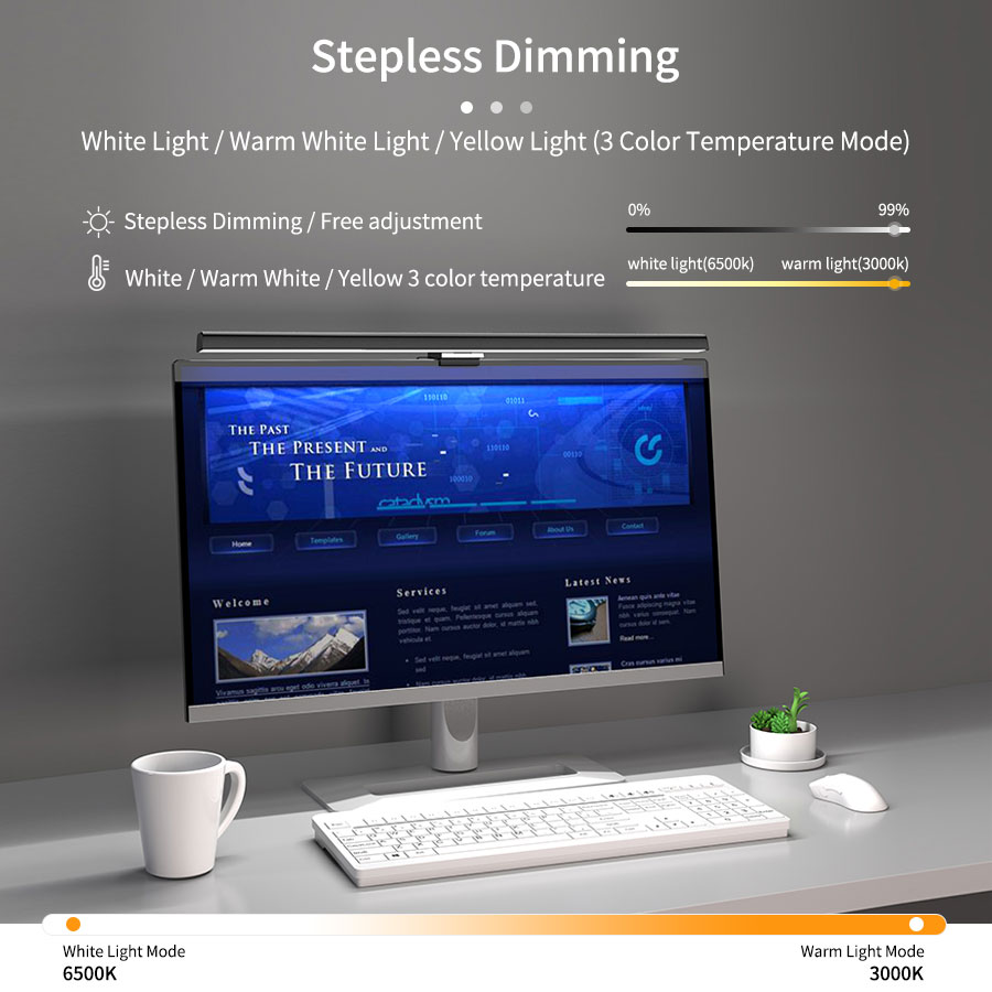 50cm LED Monitor Lichtbalk Sch - Home Office Hidden Desk recensie en prijs