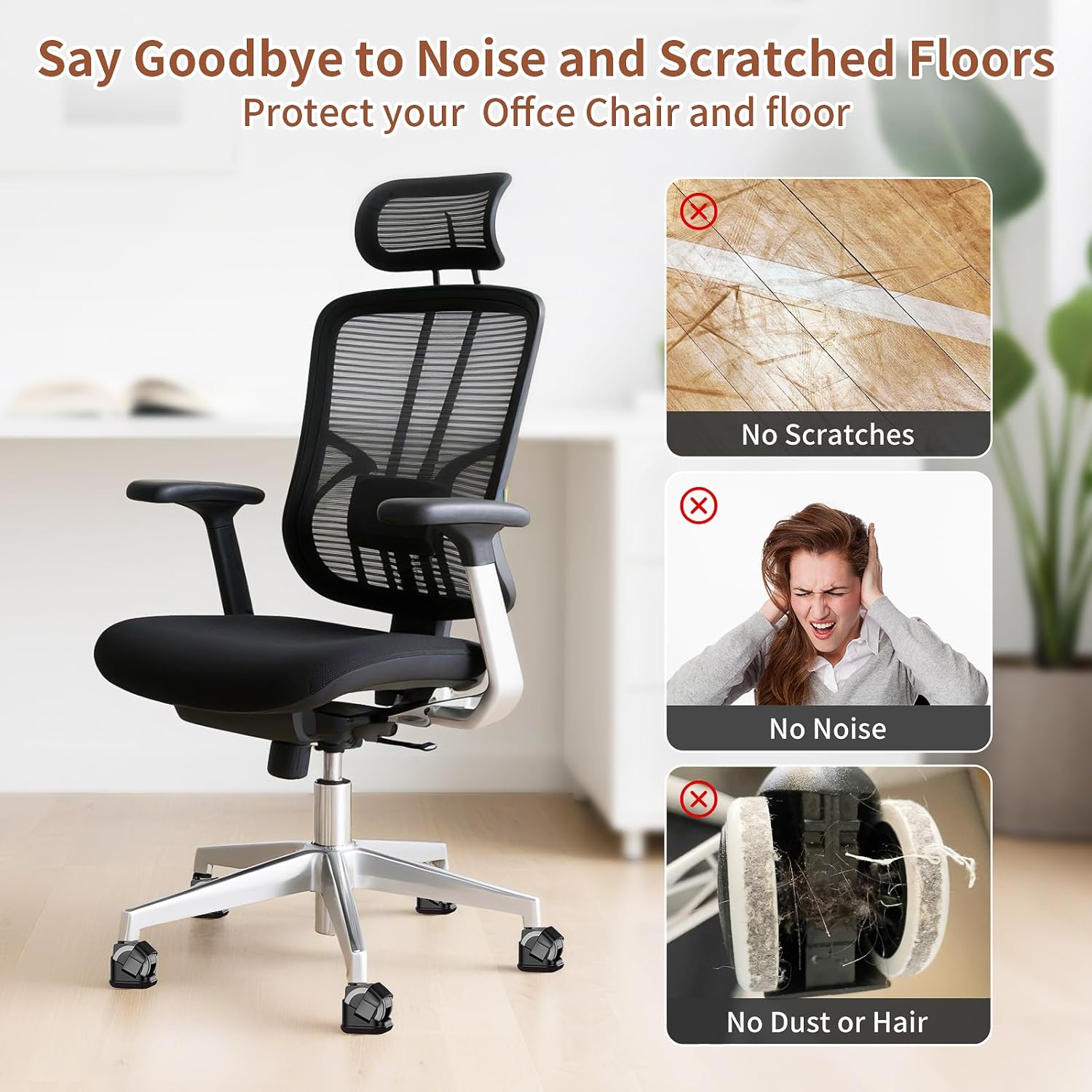 5 STKS Stoelbeenbeschermers Bu - Home Office Hidden Desk recensie en prijs