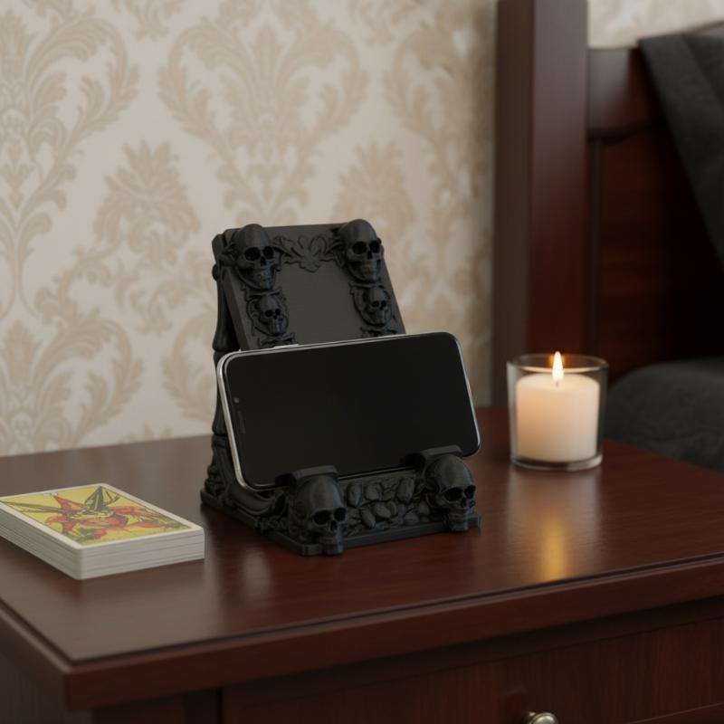 Gothic stijl schedel telefoonh - Office Table Home recensie en prijs