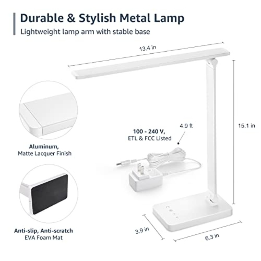 LED bureaulamp, metalen bureau - Home Office Desks recensie en prijs