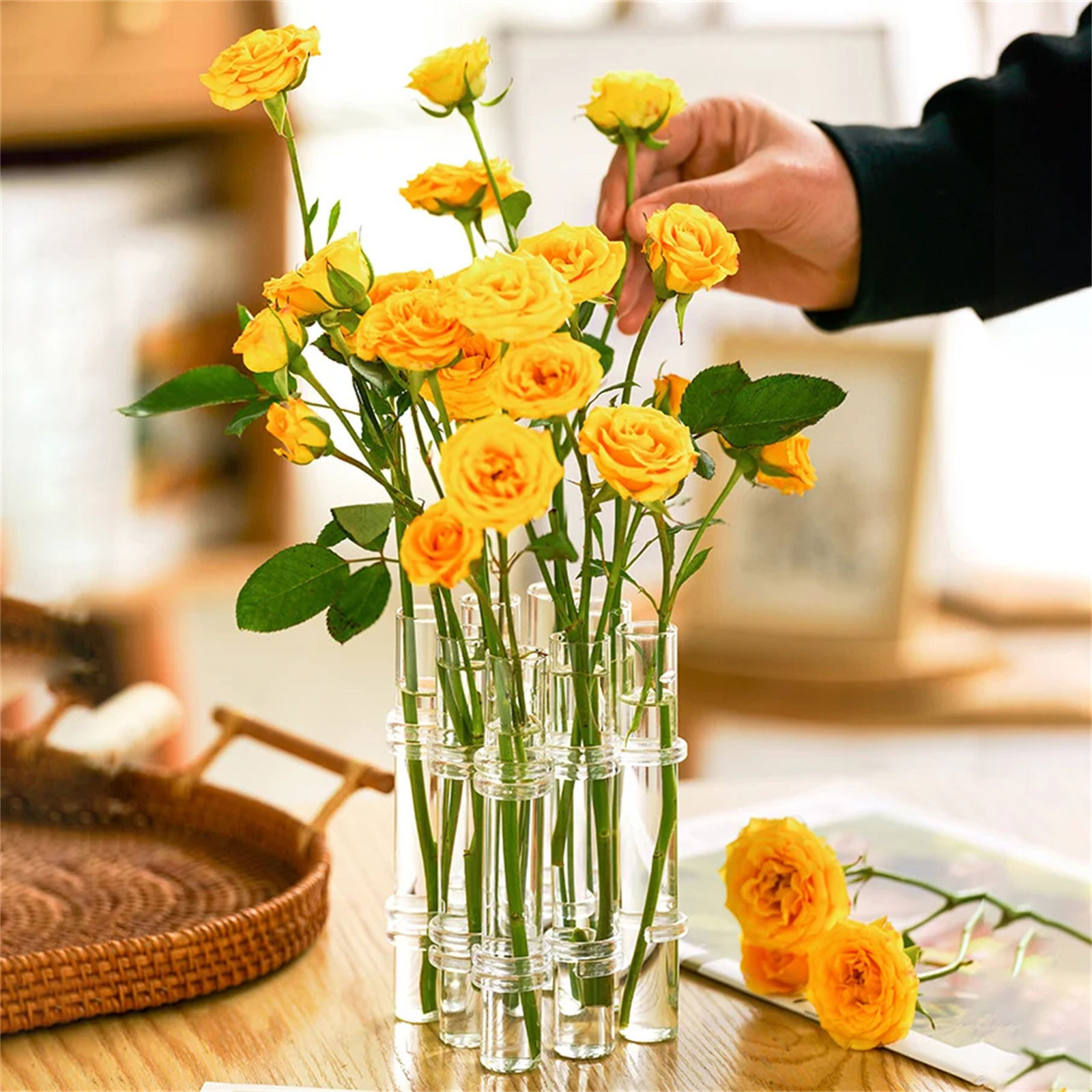 8 stuks scharnierende bloemenv - Home Office Form recensie en prijs