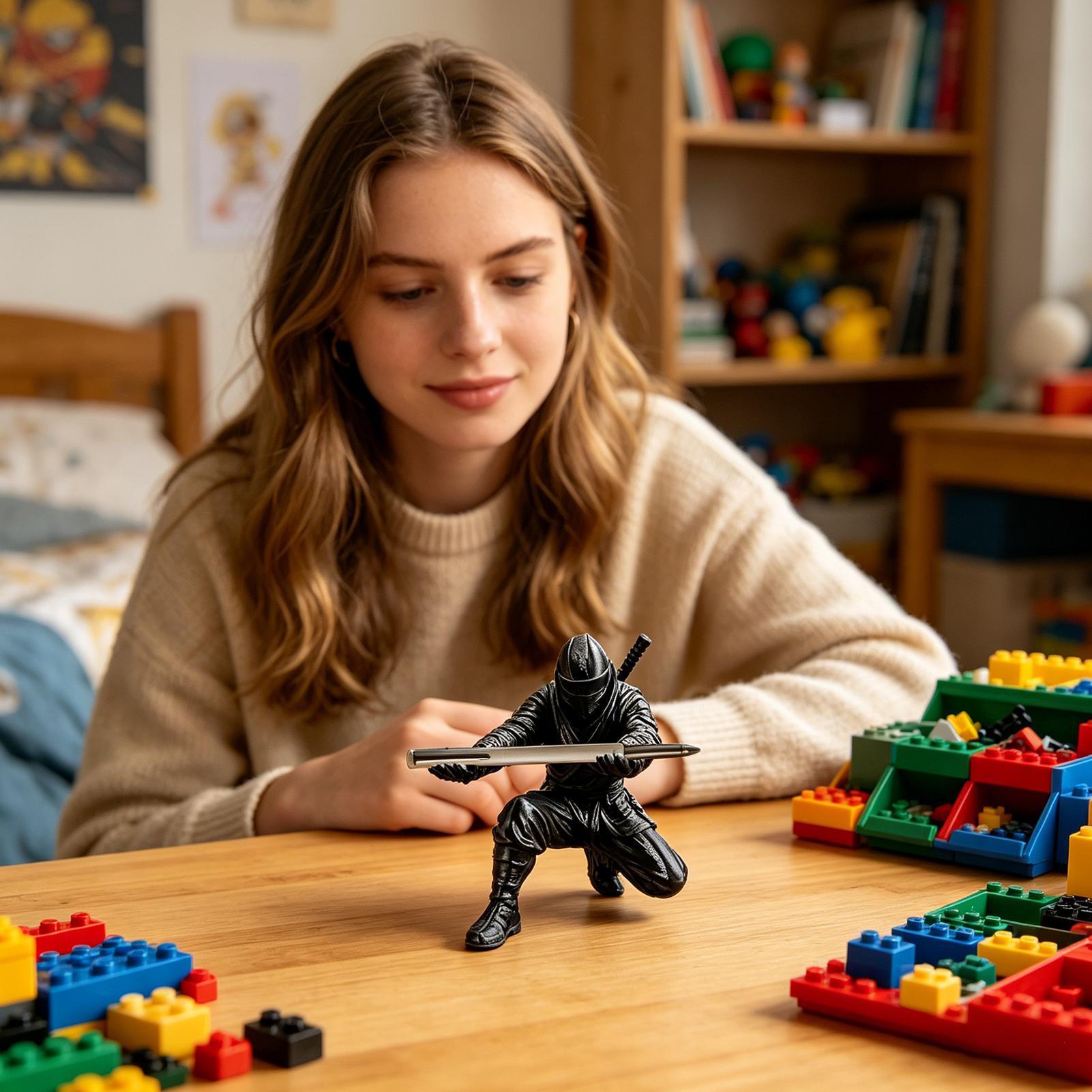 Ninja-stijl figuur 3D geprinte - Home Office Freelancer recensie en prijs