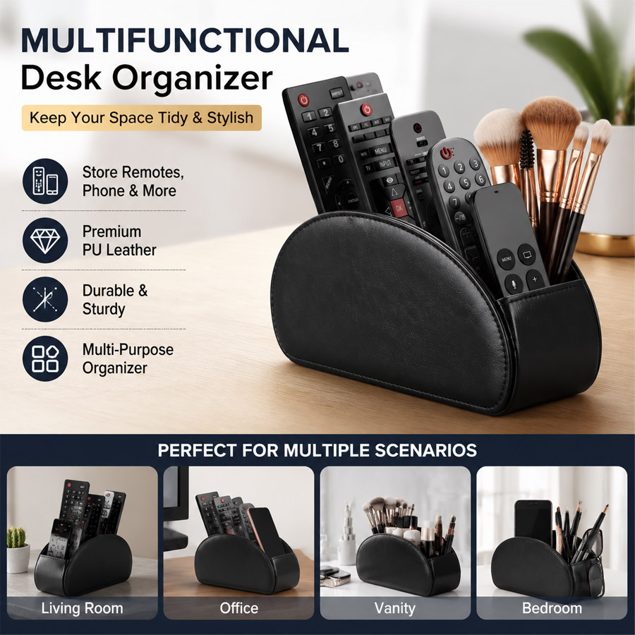 1Pc 5 Grid PU lederen desktop- - Home Office Setup recensie en prijs