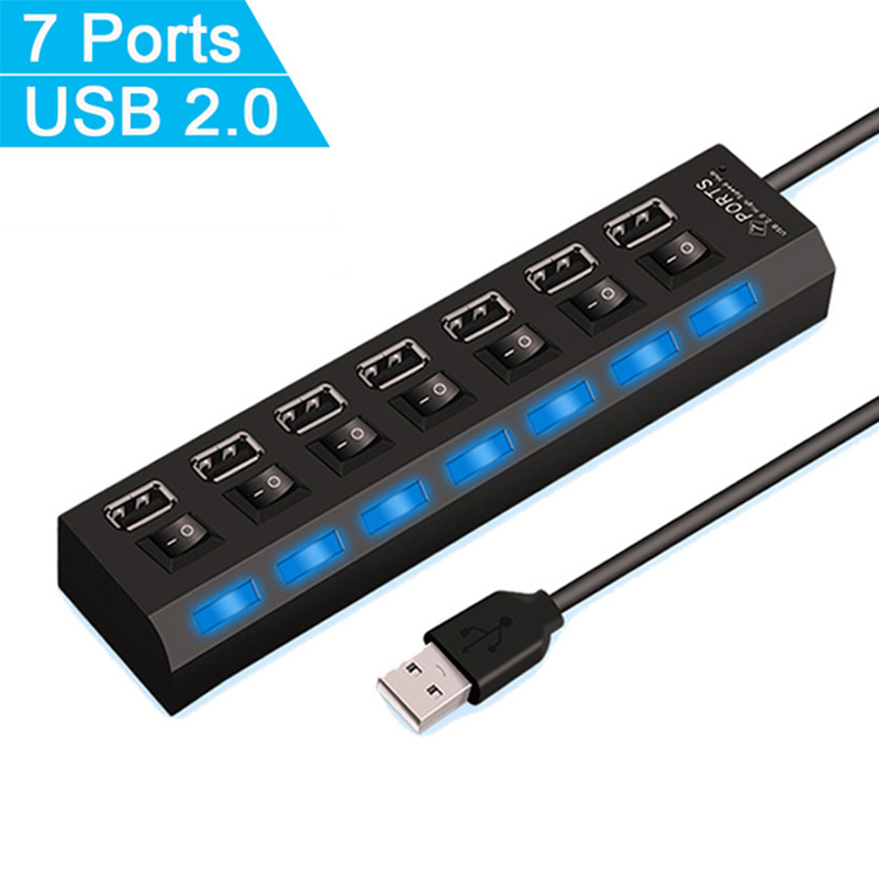 7-poorts USB 2.0 hubsplitter v - Home Office Setup recensie en prijs