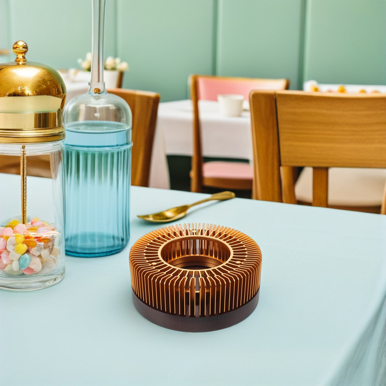 Gouden theepotverwarmer, alumi - Office Table Home recensie en prijs